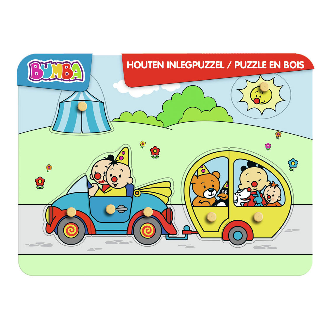 Bumba Houten Puzzel Auto