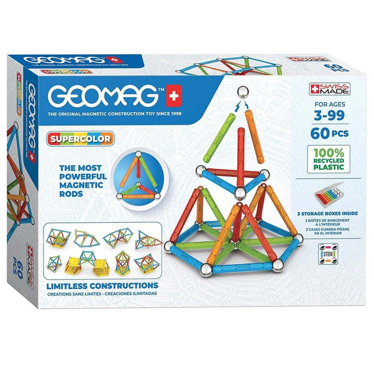 Geomag Super Color Recycled, 60dlg.