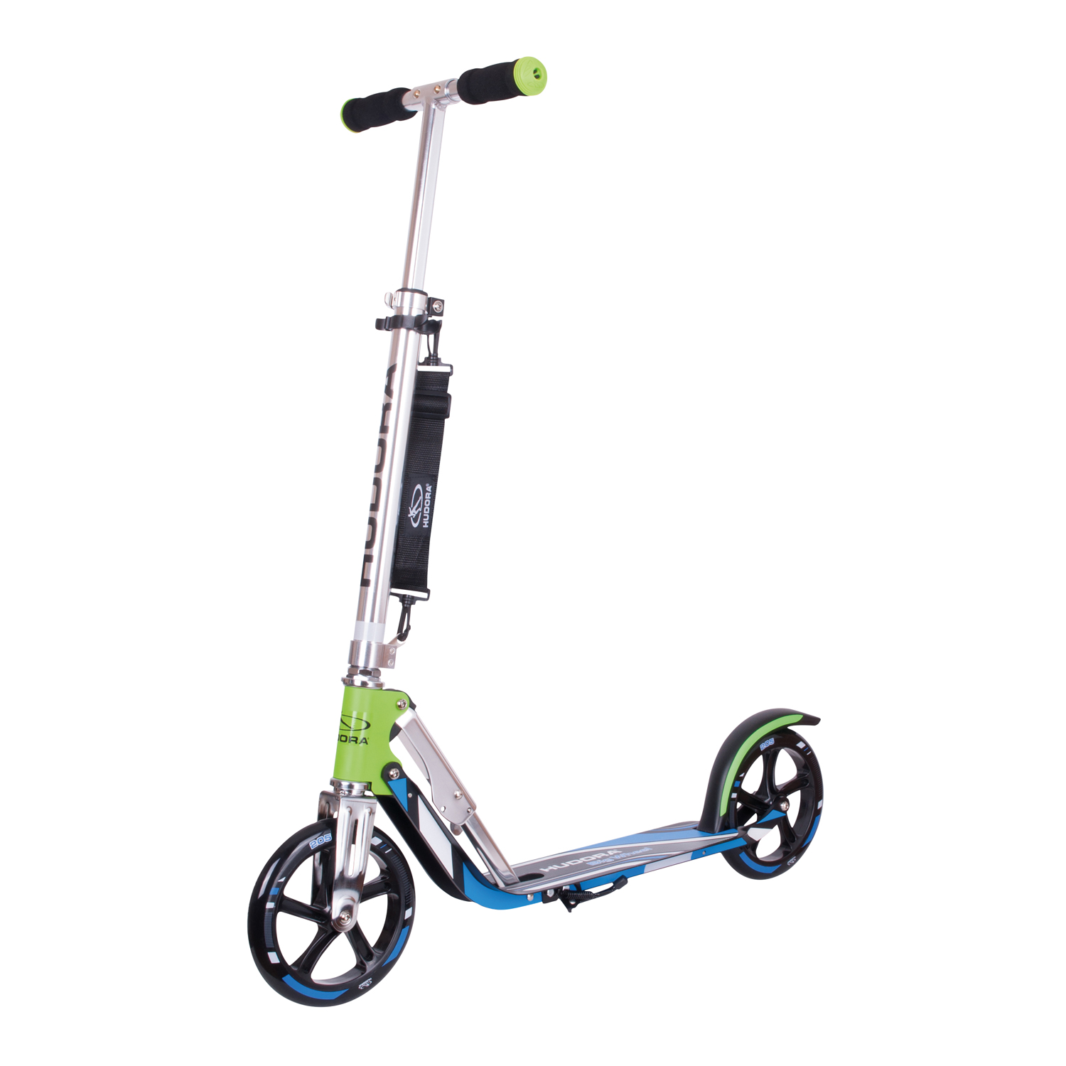 Hudora Scooter Big Wheel Step RX205 - Groen/Blauw