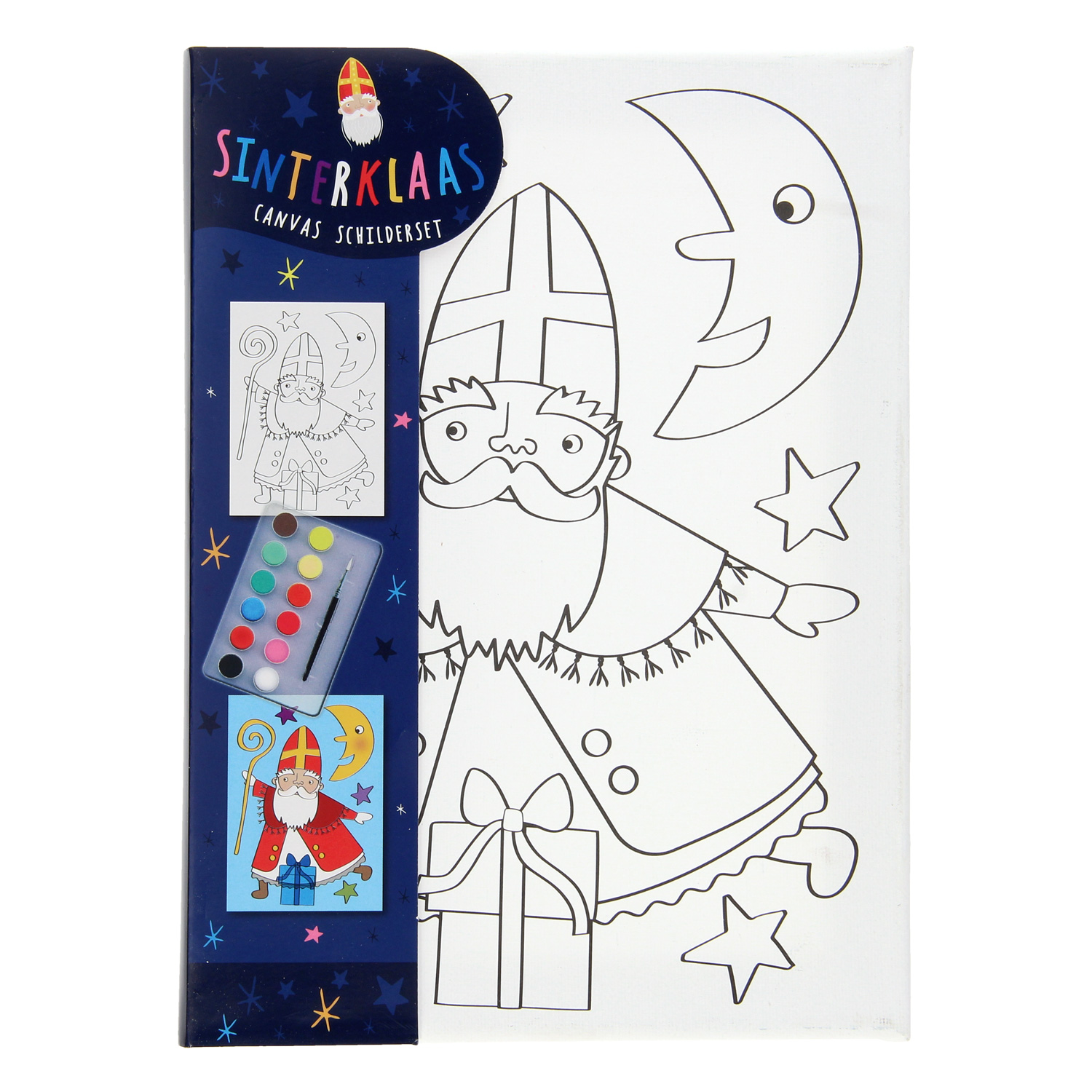 Canvas Schilderen Sinterklaas