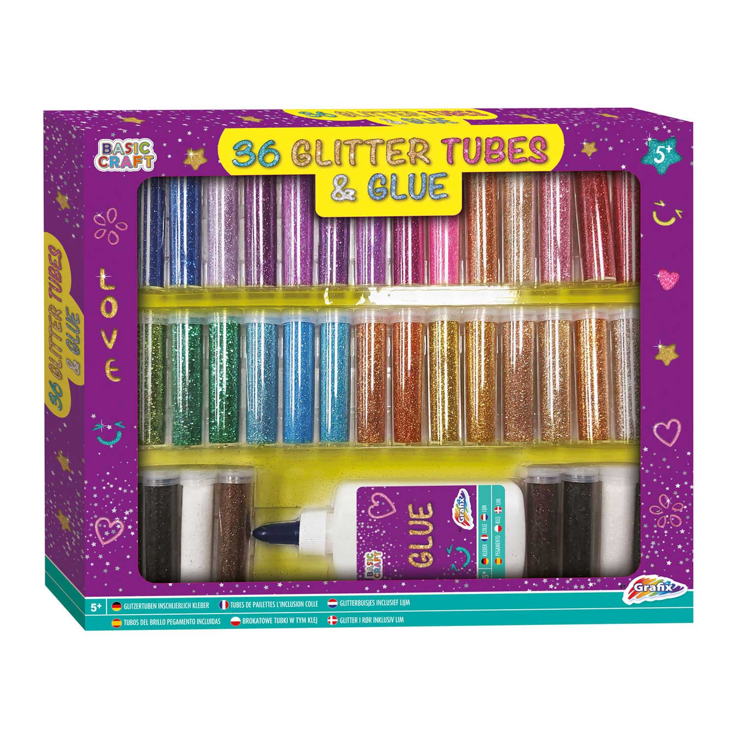 Glitterset Deluxe Set, 37dlg. Glitterset Deluxe Set, 37dlg.