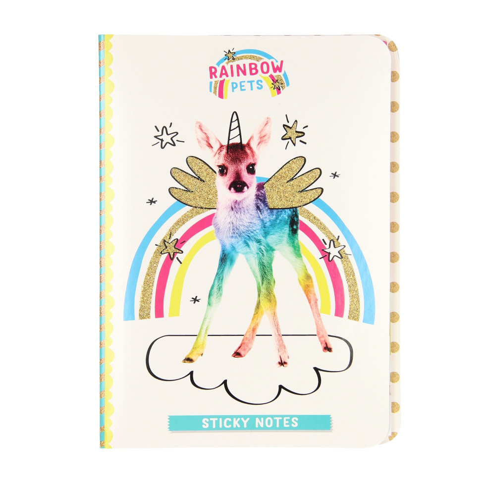 Totum Rainbow Pets - Sticky Notes Boekje Hert