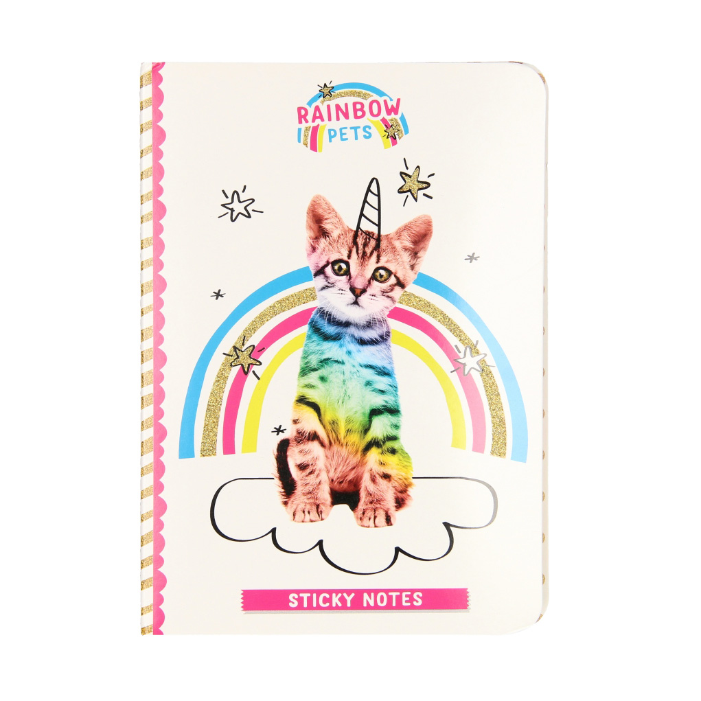Totum Rainbow Pets - Sticky Notes Boekje Kat