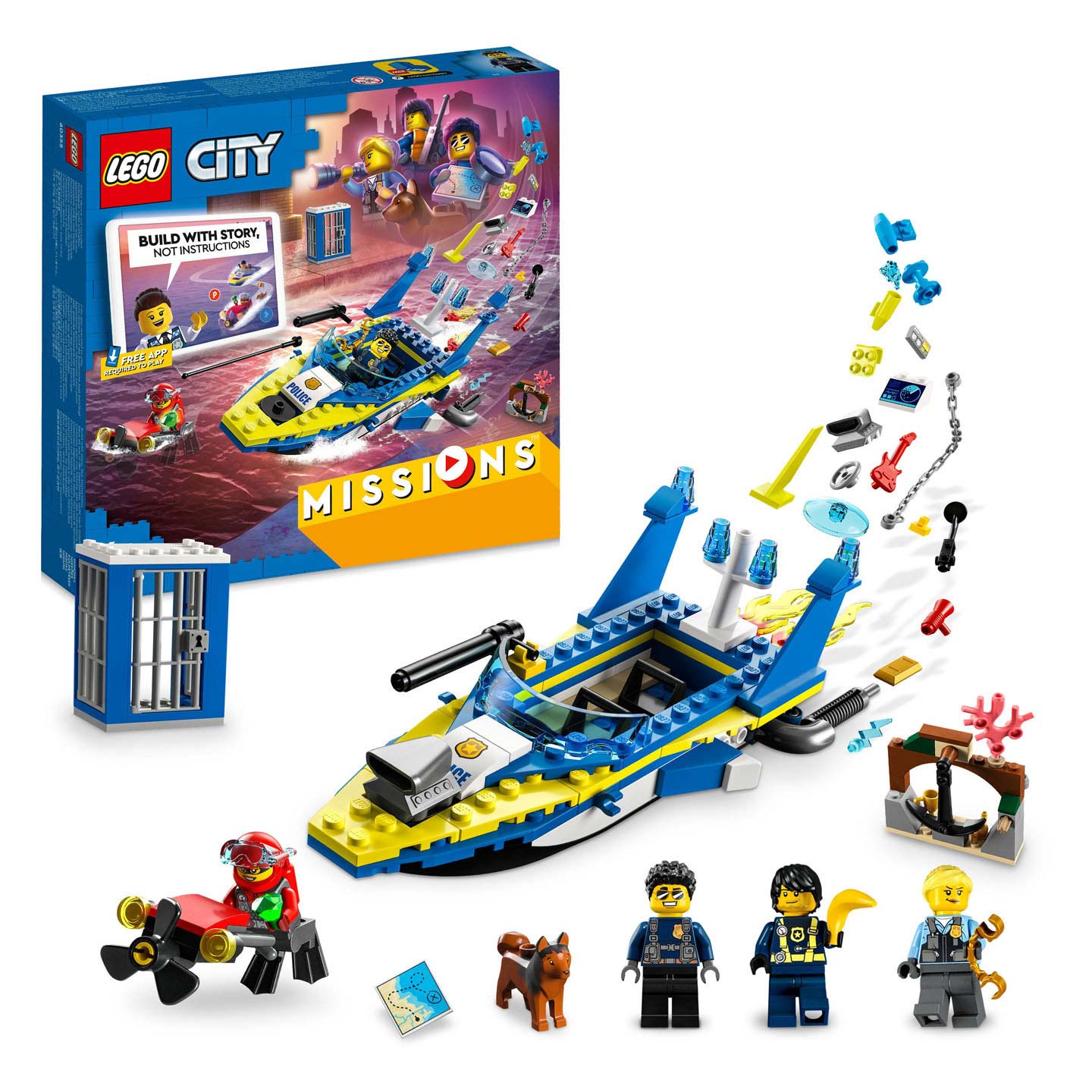 LEGO City 60355 Water Politie Detective Missies