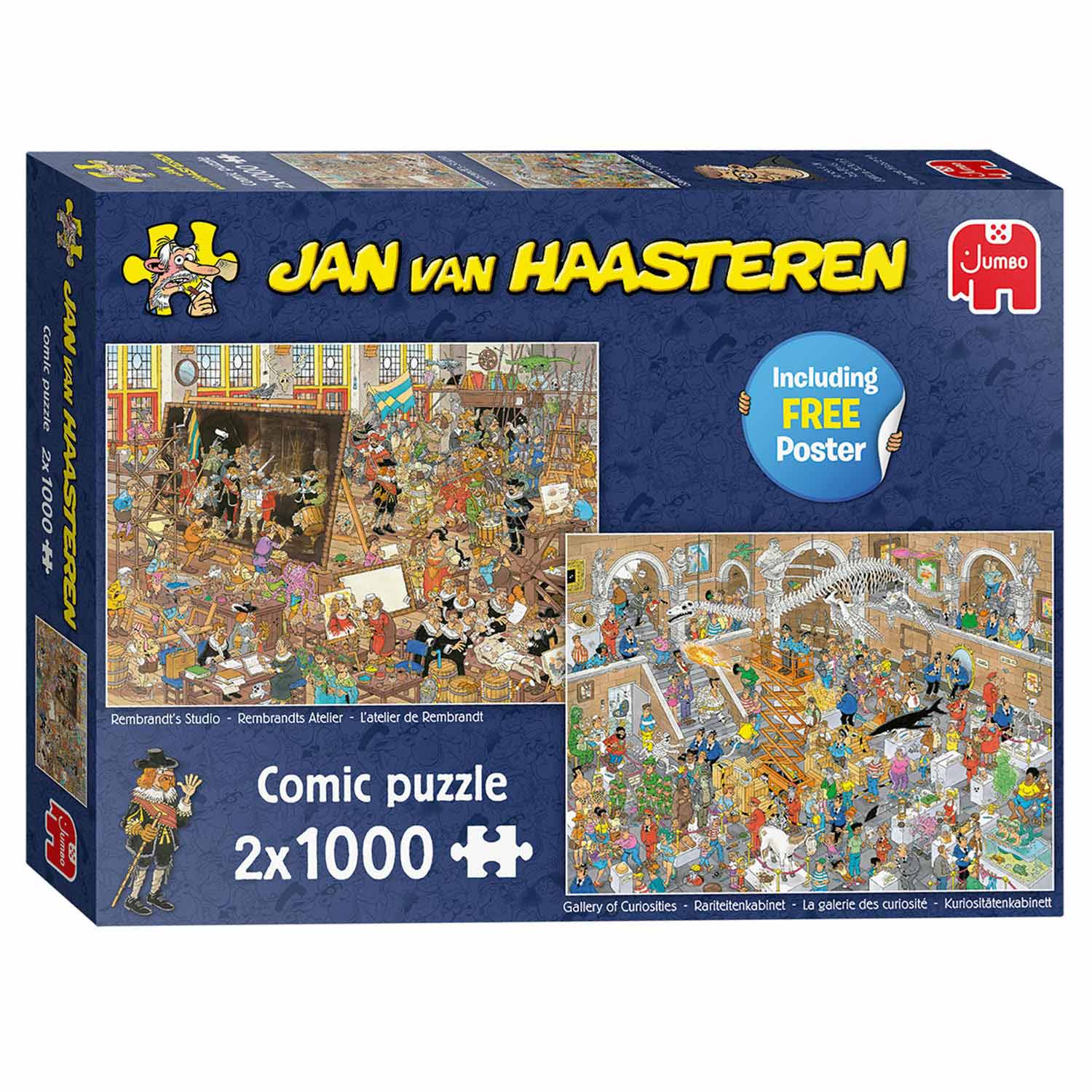 Jan van Haasteren -Een Dagje naar het Museum, 2x 1000st.