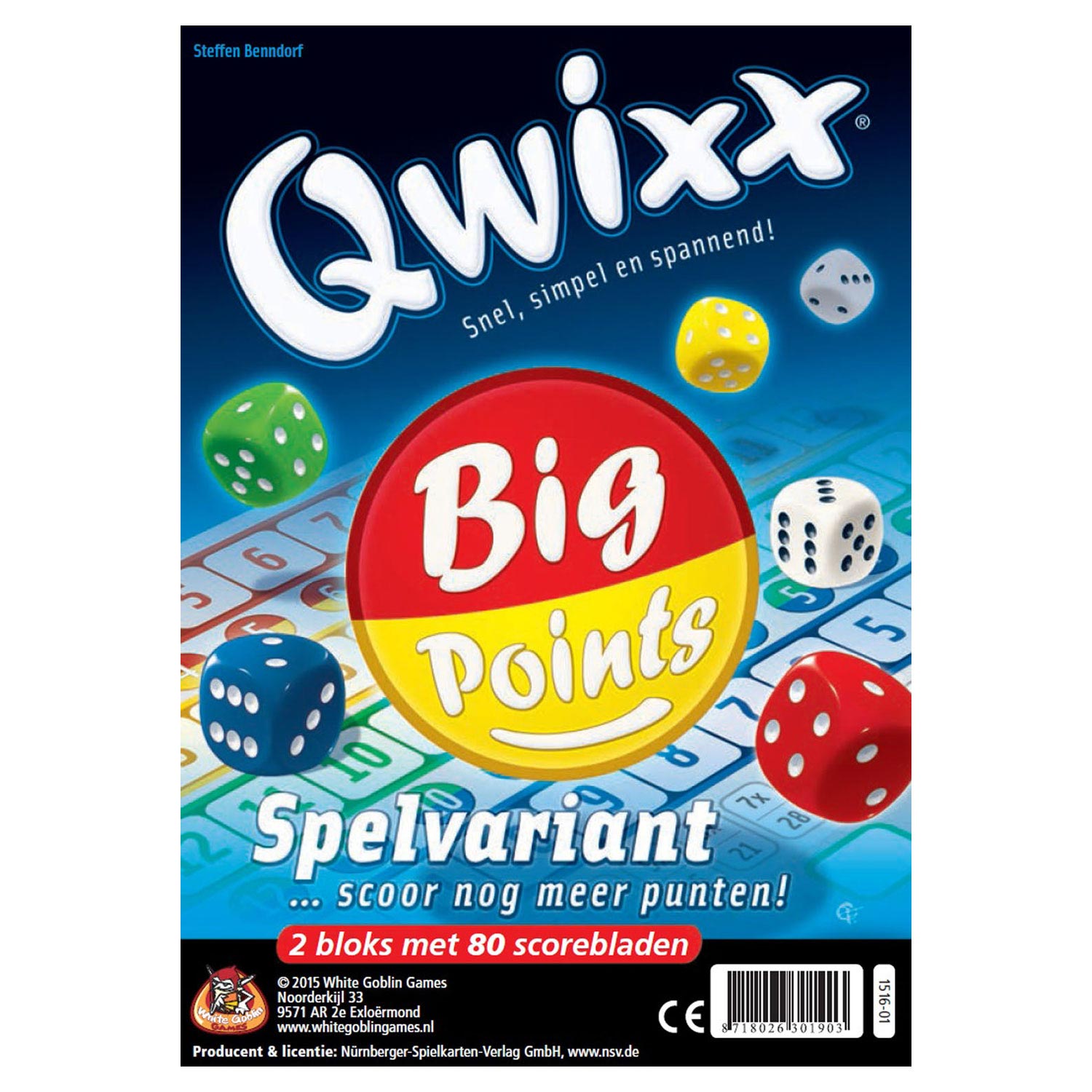 Qwixx Uitbreiding - Big Points