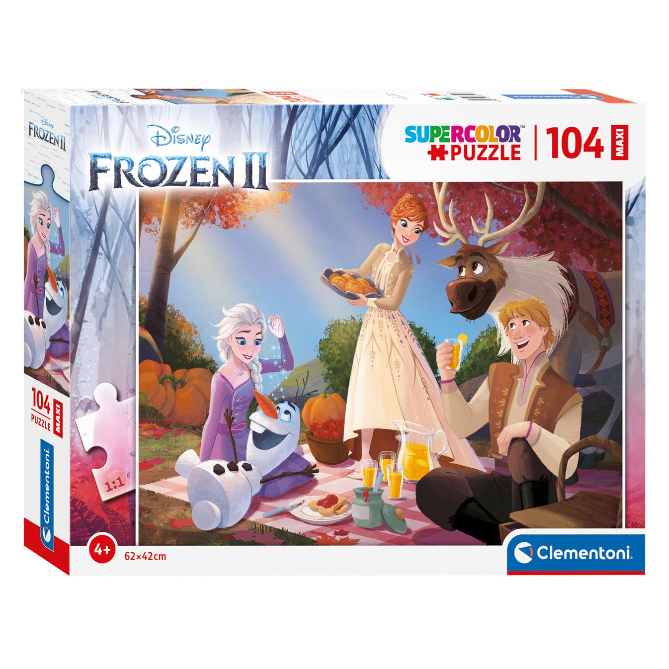 Clementoni Maxi Puzzel Disney Frozen, 104st. Clementoni Maxi Puzzel Disney Frozen, 104st.