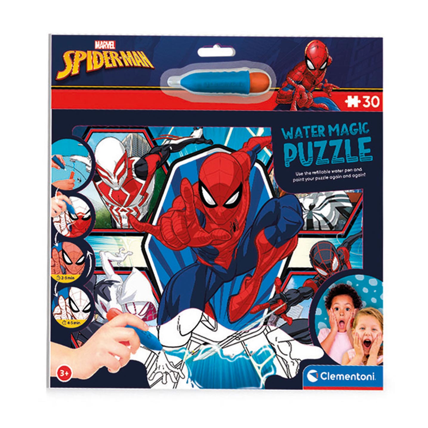 Clementoni Water Magic Puzzel Spiderman, 30st.