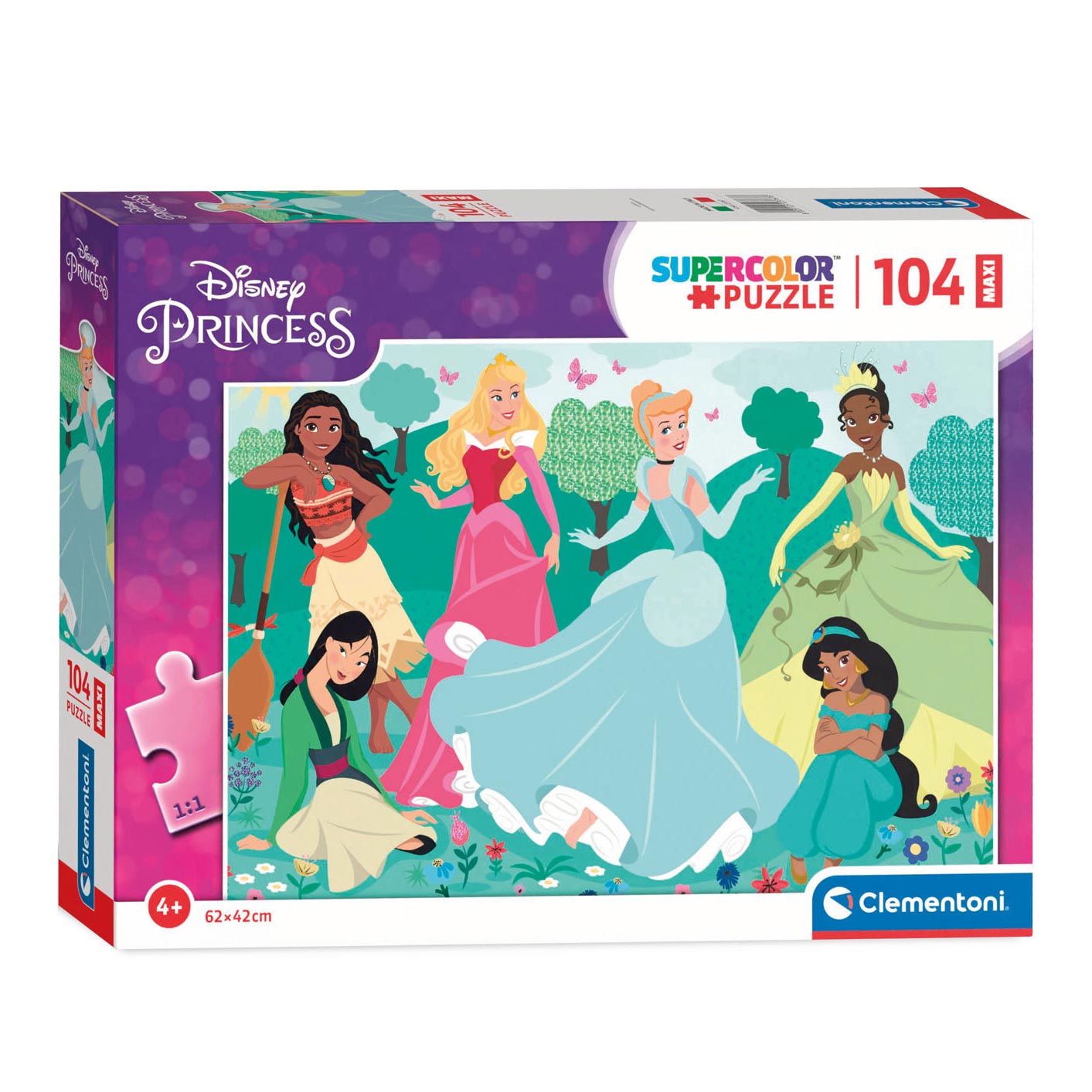 Clementoni Maxi Puzzel Disney Prinses, 104st. Clementoni Maxi Puzzel Disney Prinses, 104st.