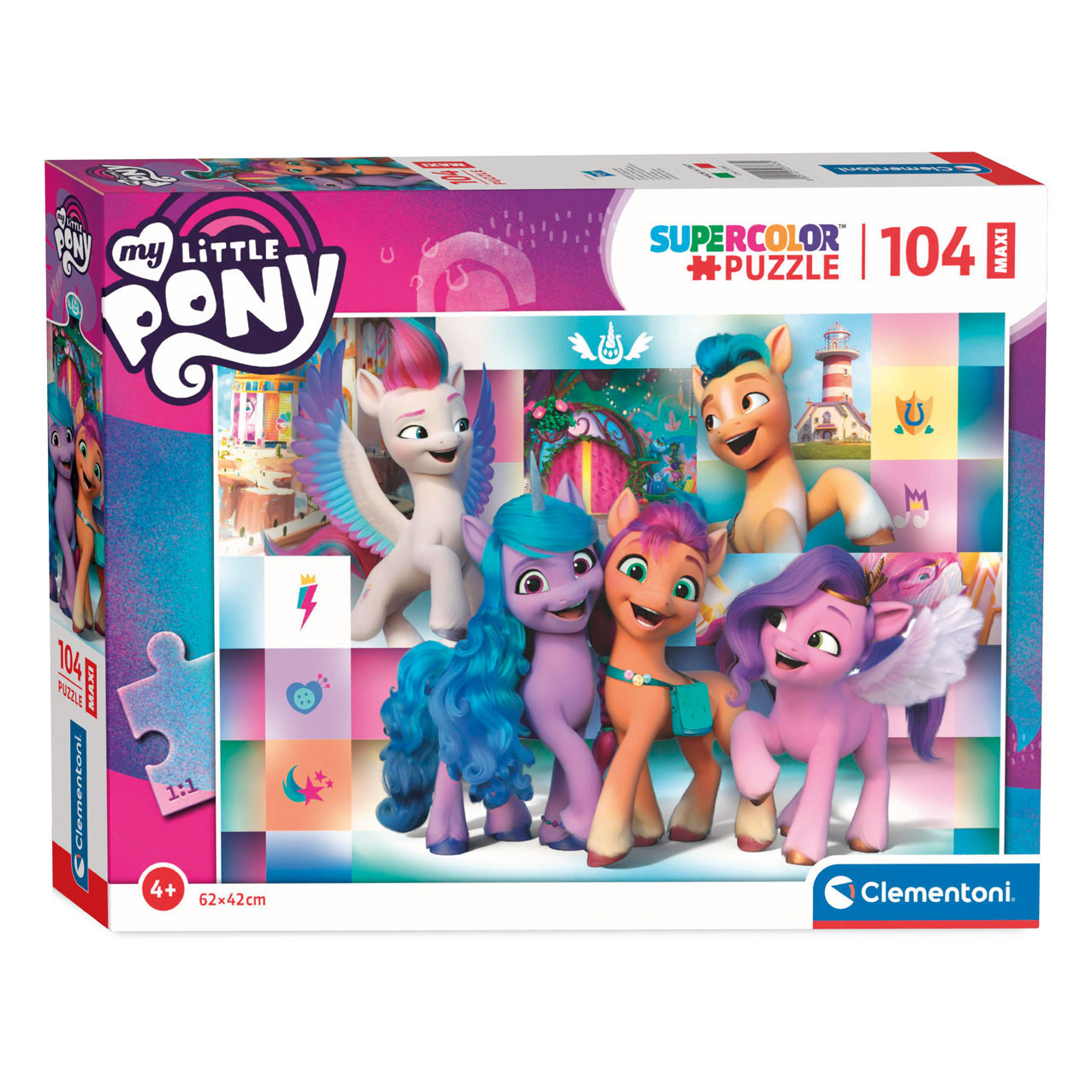 Clementoni Maxi Puzzel My Little Pony Lachen, 104st. Clementoni Maxi Puzzel My Little Pony Lachen, 104st.