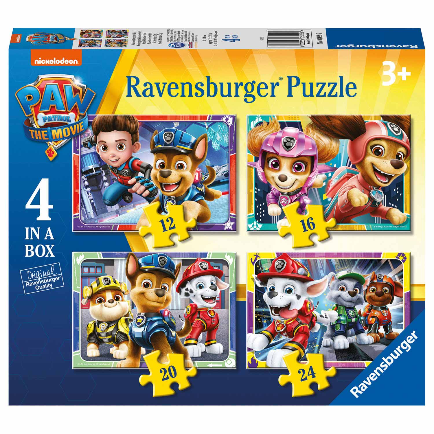 Paw Patrol The Movie Puzzel, 4in1