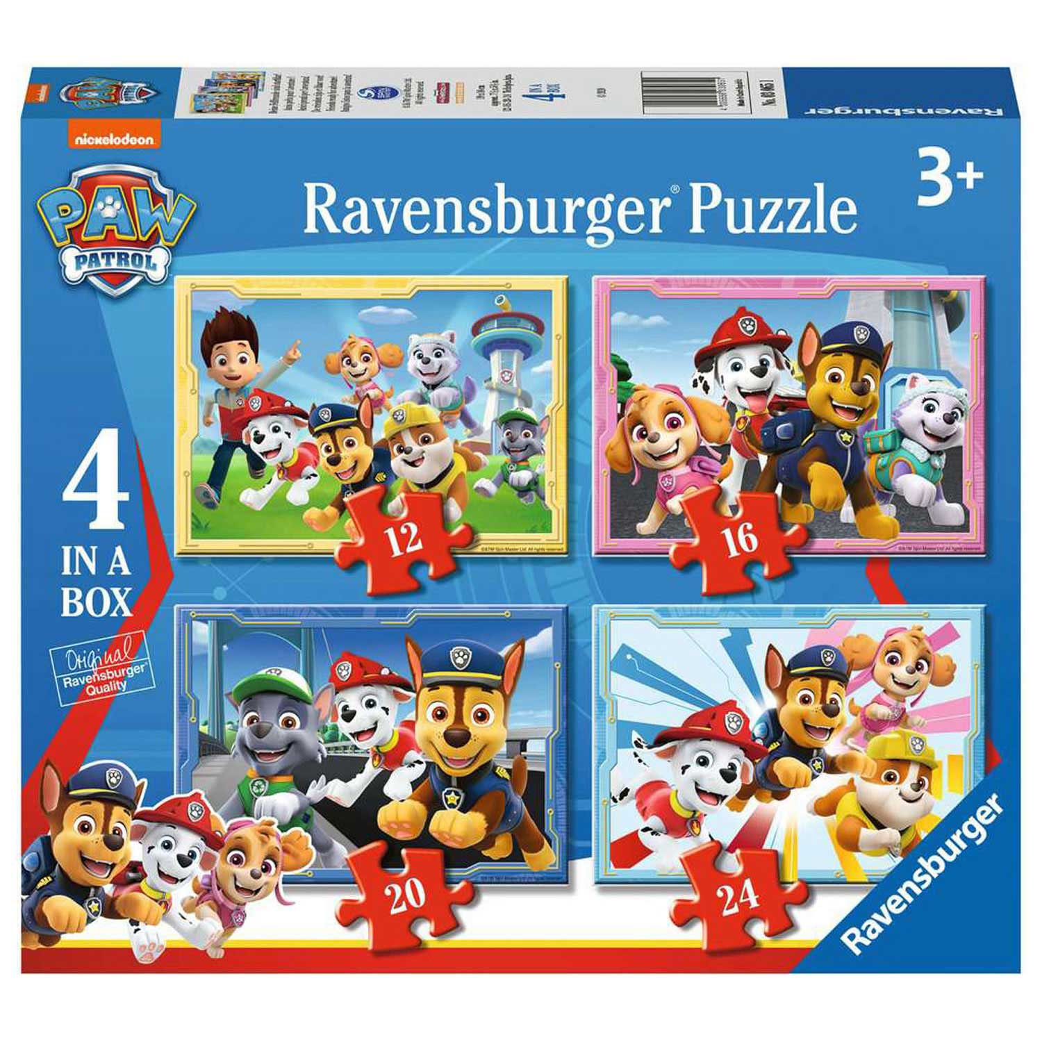 Paw Patrol Puzzels, 4in1
