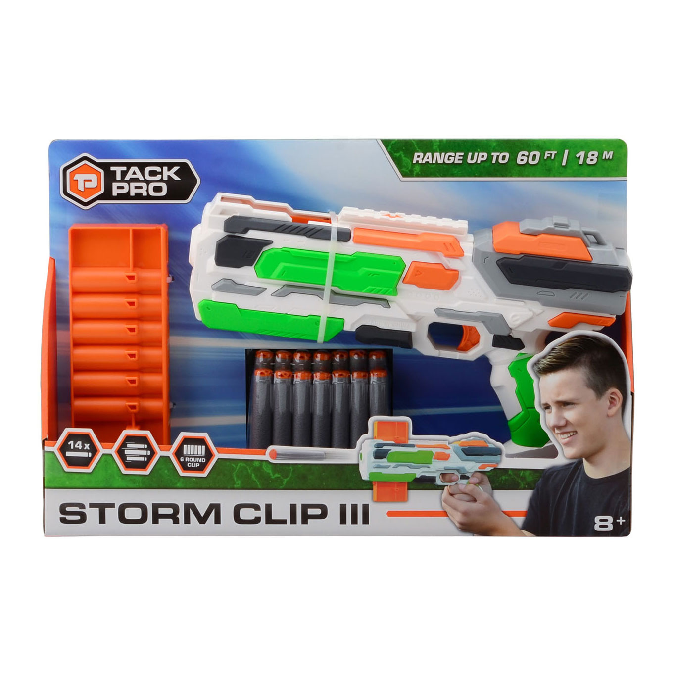 Tack Proﾩ Storm Clip III met 14 darts