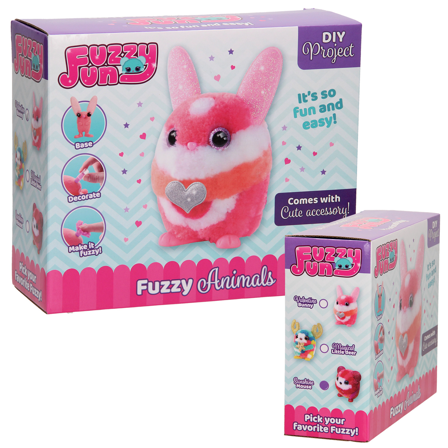 Fuzzy Fun Animals XL - Muis