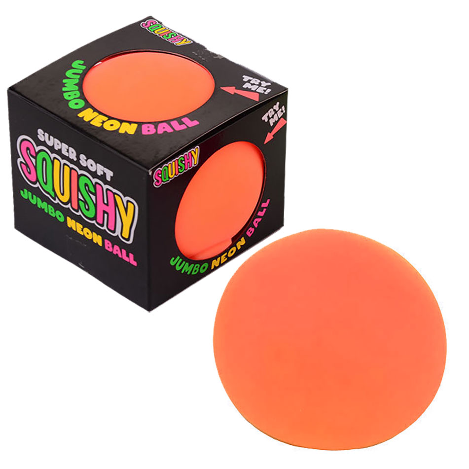 Jumbo Super Soft Neon Bal - Oranje