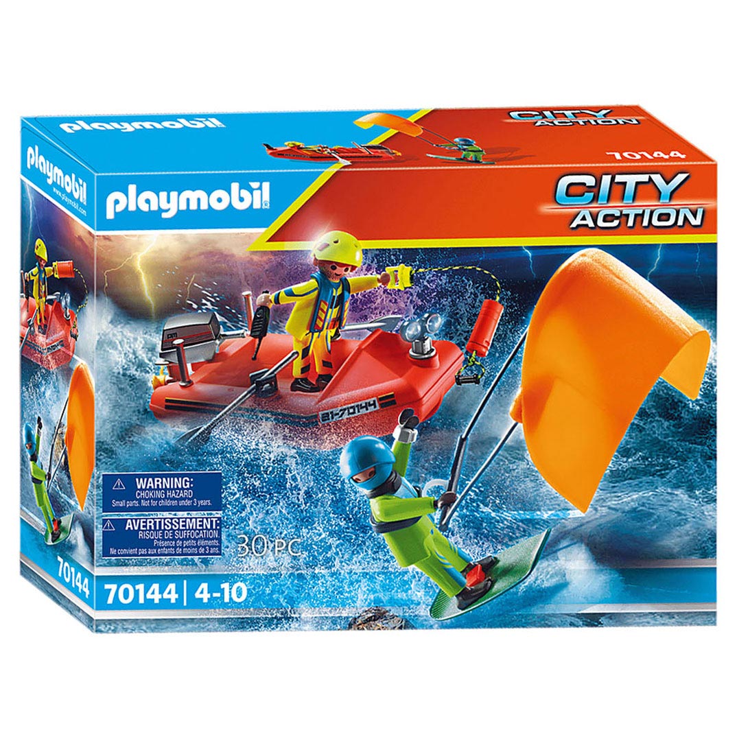 Playmobil City Action Kitesurfersredding met Boot - 70144