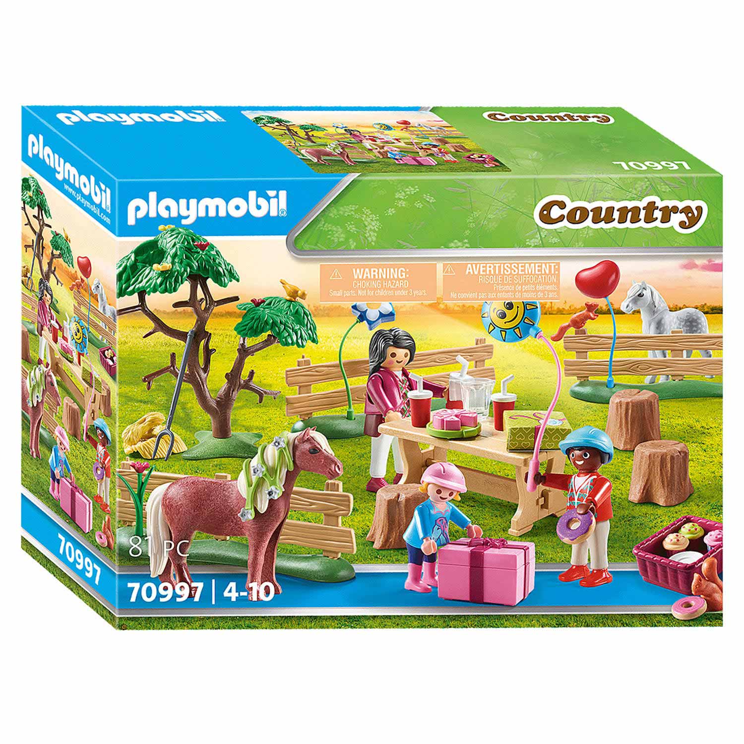 Playmobil Kinderverjaardagsfeestje op de boerderij - 70997