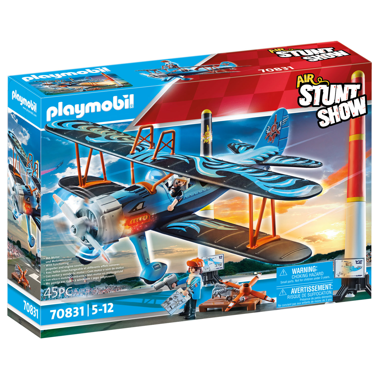 Playmobil 70831 Air Stuntshow Dubbeldekker Phoenix