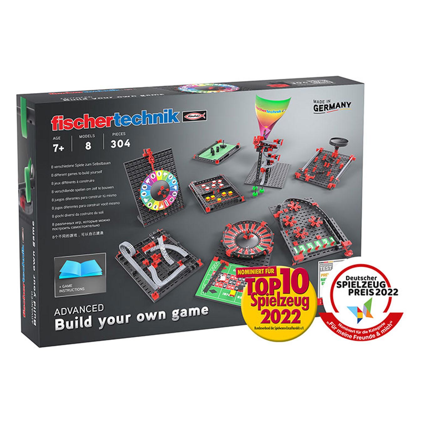 Fischertechnik Advanced - Build your own Game Bouwset, 304dl