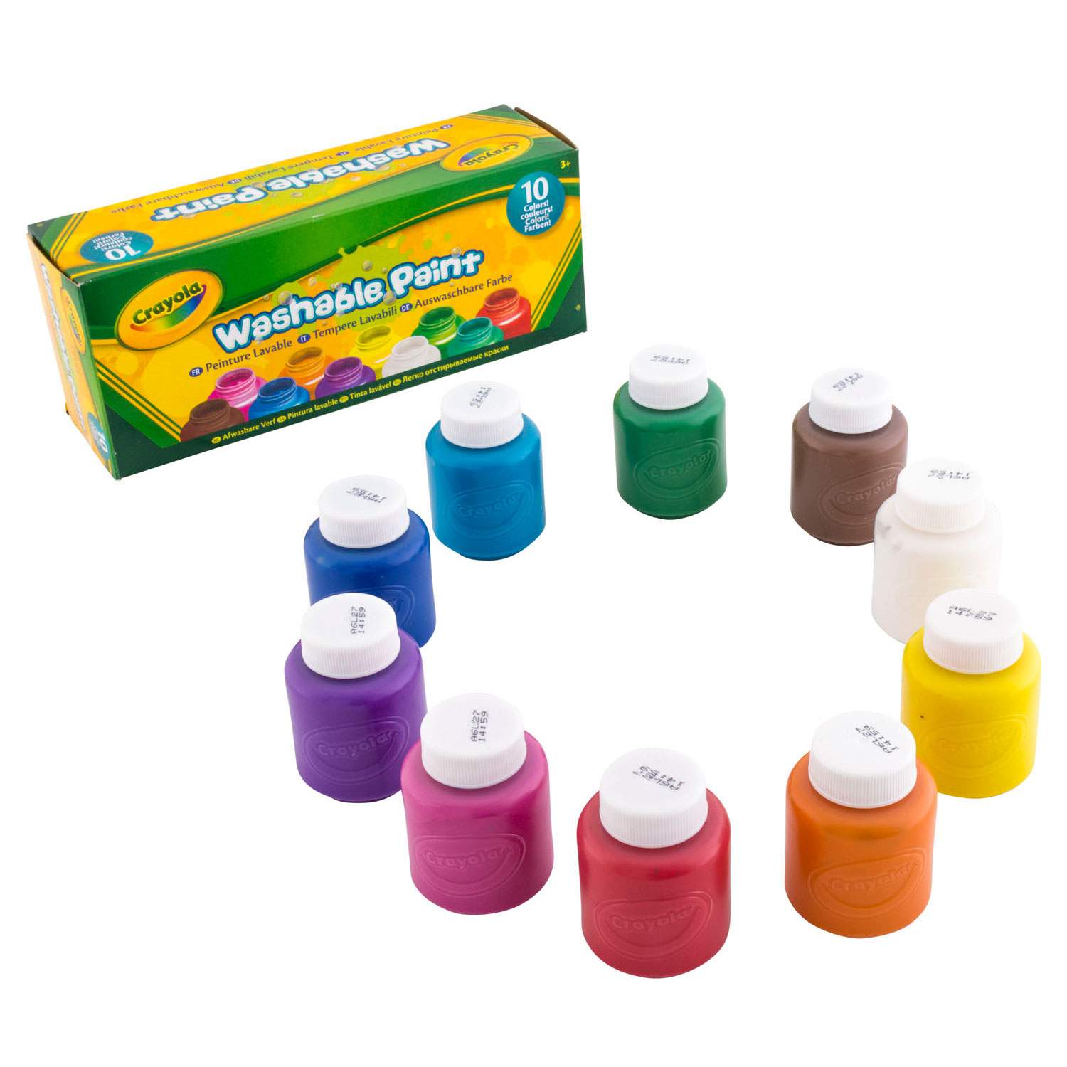Crayola Potjes met Afwasbare Verf, 10st.