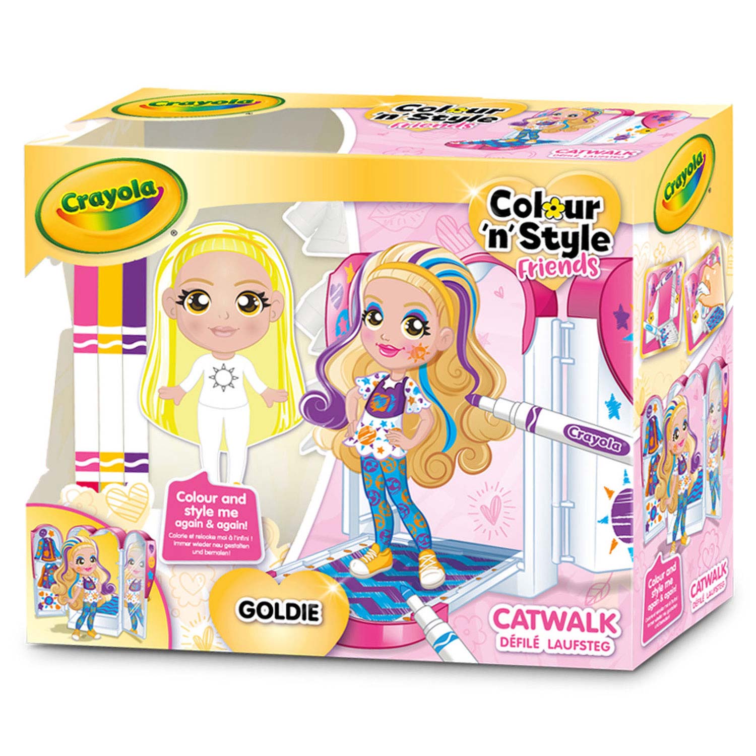 Crayola Colour n Style Friends Catwalk Inkleuren