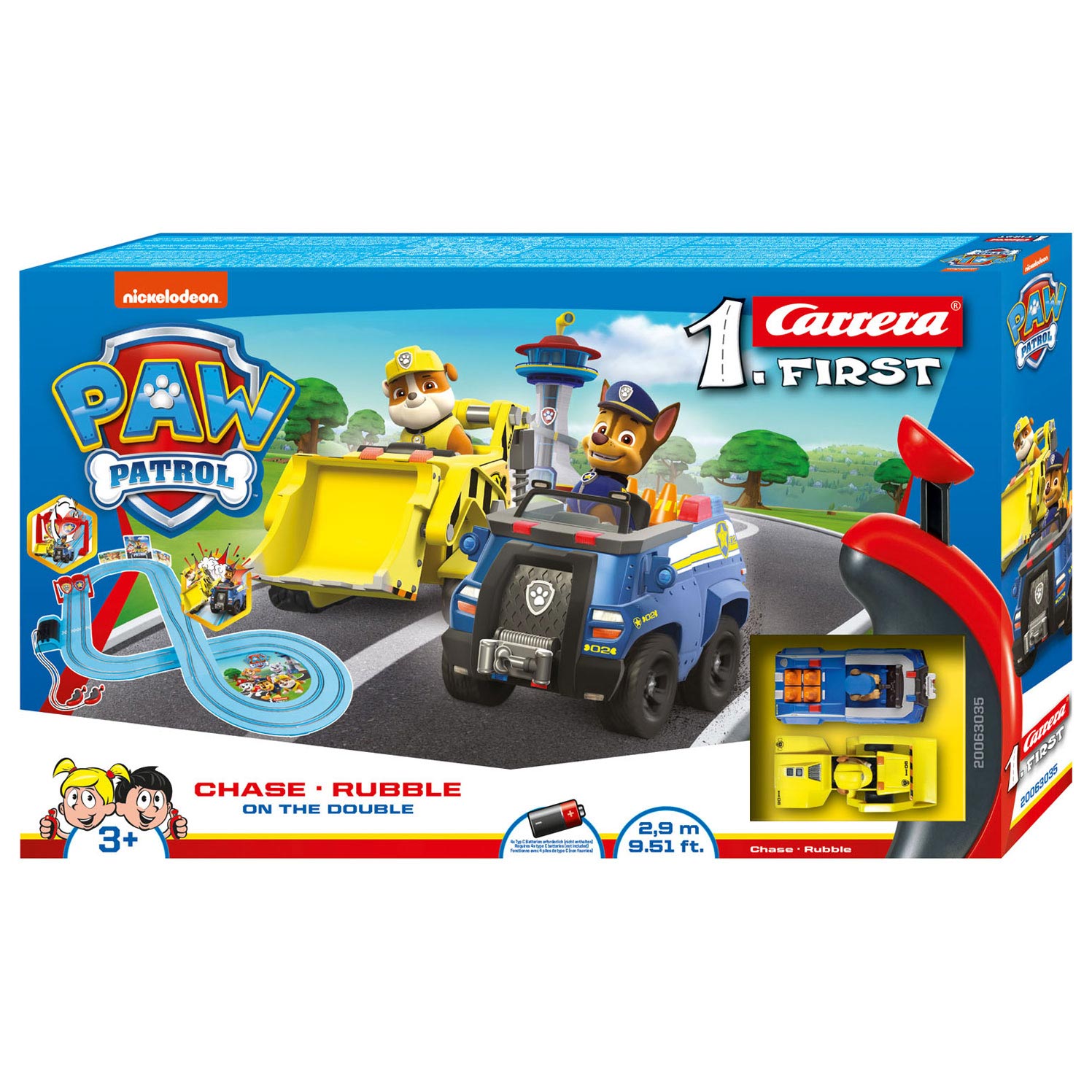 Carrera First Racebaan - Paw Patrol 'On the Double'