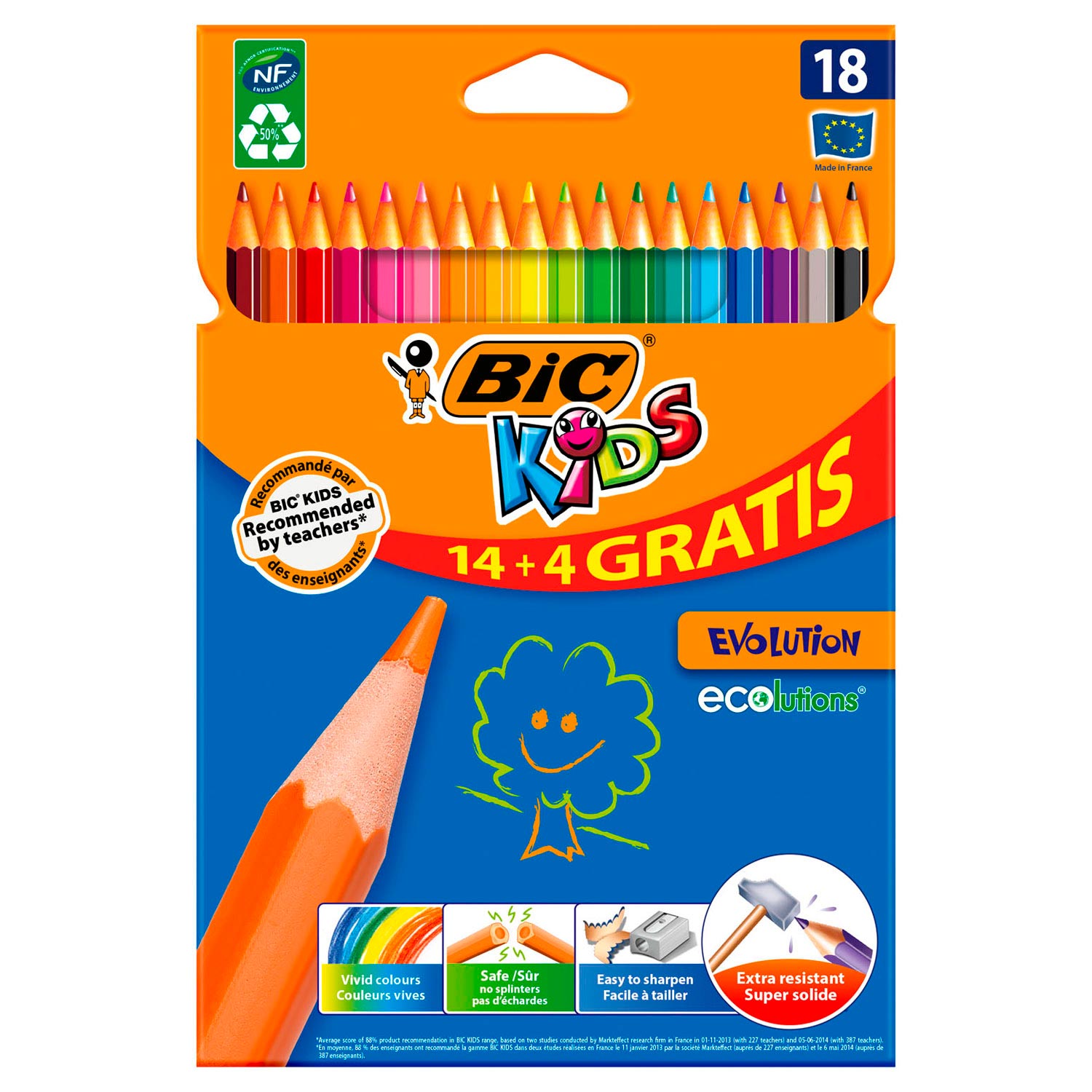 BIC Kids ECOlutions Evolution, 14 + 4st. gratis BIC Kids ECOlutions Evolution, 14 + 4st. gratis