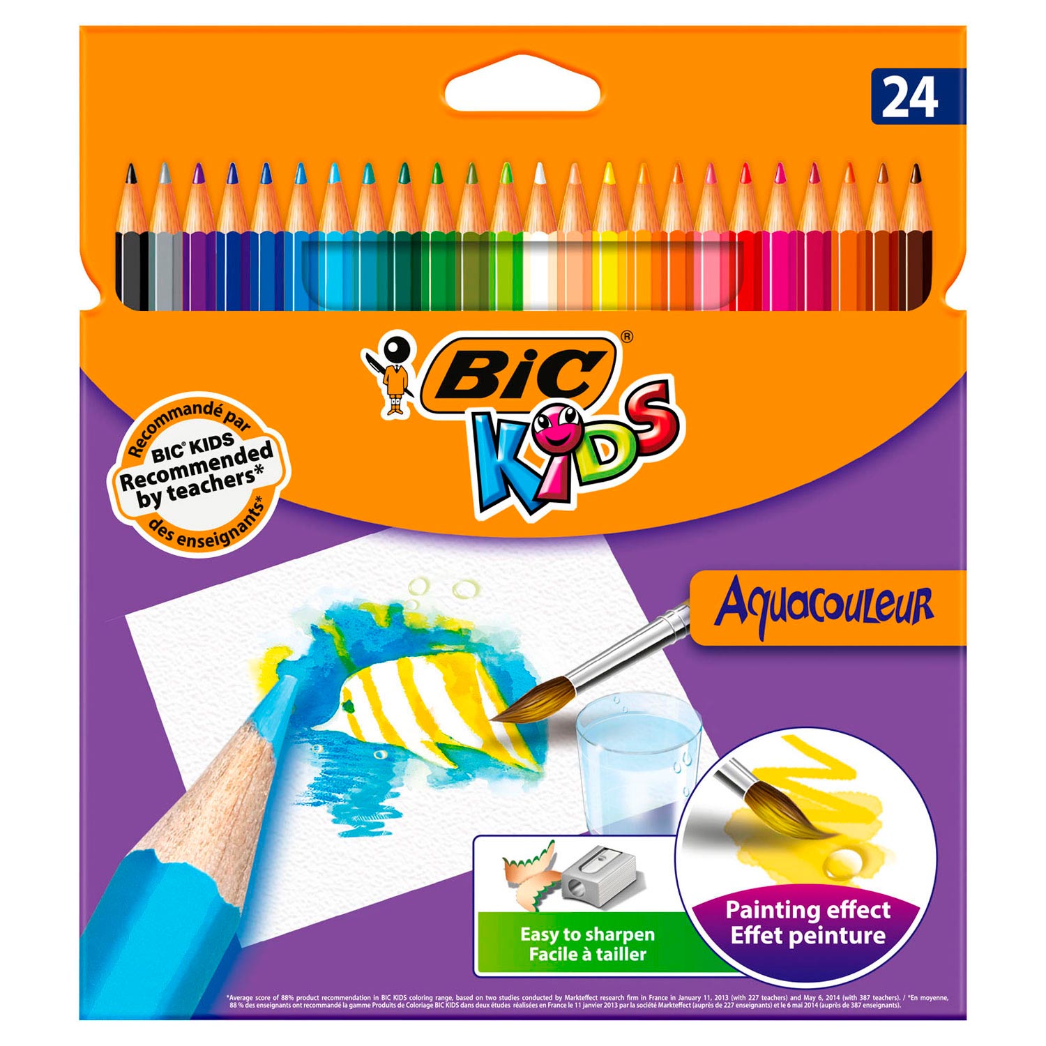 BIC Kids Aquacouleur, 24st. BIC Kids Aquacouleur, 24st.