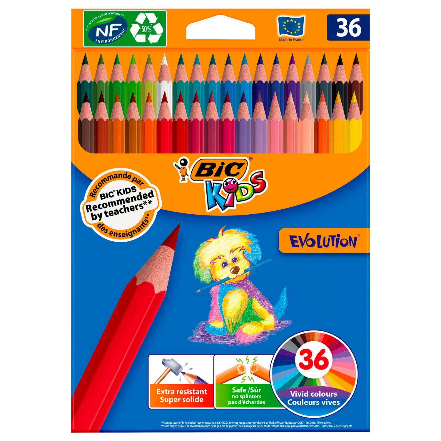 BIC Kids Ecolution Evolution Kleurpotloden, 36st. BIC Kids Ecolution Evolution Kleurpotloden, 36st.