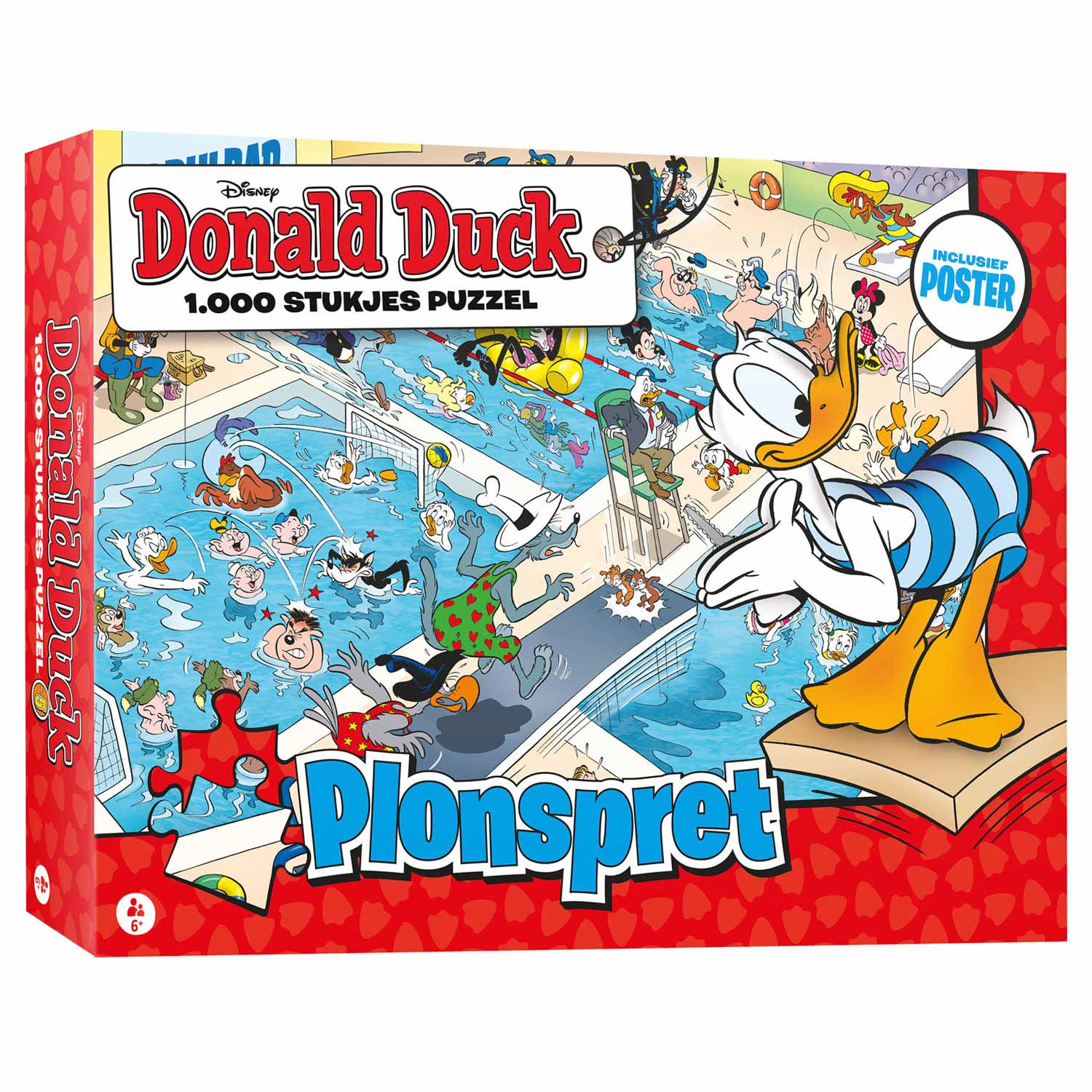 Donald Duck Puzzel - Plonspret, 1000st.