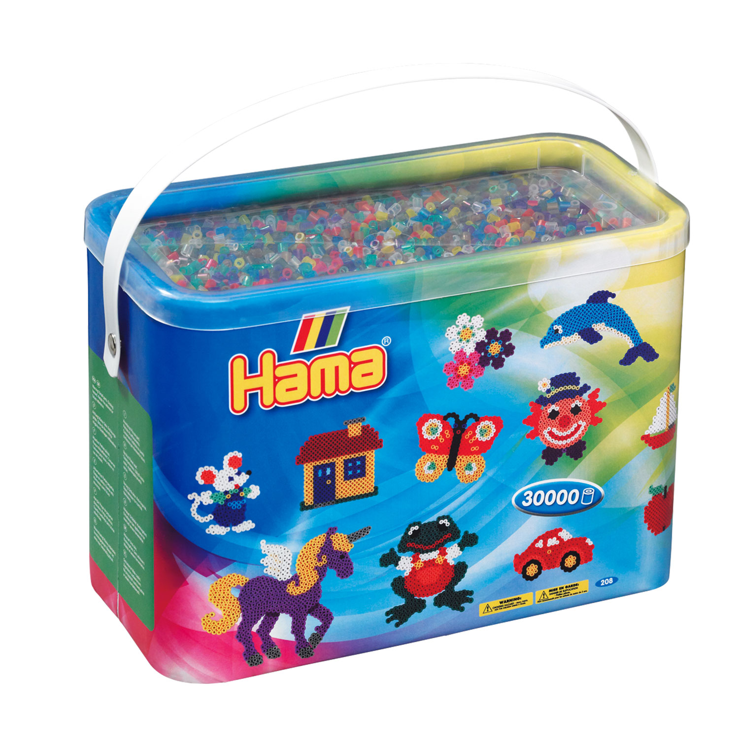 Hama Strijkkralen in Emmer - Transparantmix (053), 30.000st. Hama Strijkkralen in Emmer - Transparantmix (053), 30.000st.