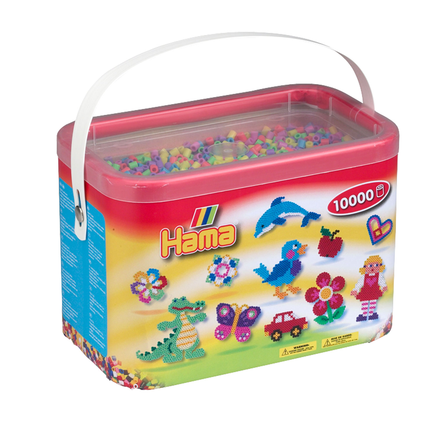 Hama Strijkkralen in Emmer - Pastelmix (050), 10.000st. Hama Strijkkralen in Emmer - Pastelmix (050), 10.000st.