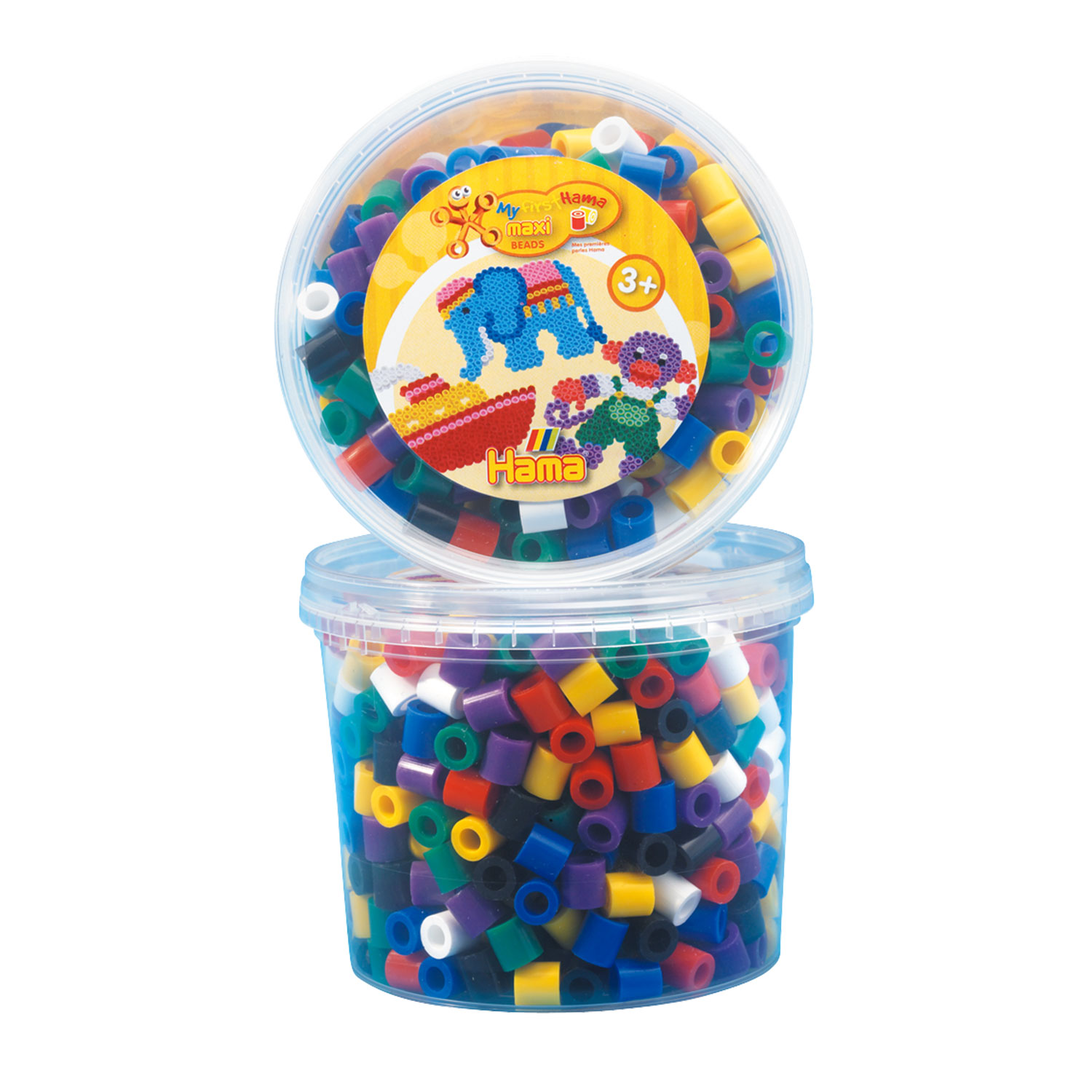 Hama Strijkkralen Maxi in Bak - Mix Standaard (00), 600st. Hama Strijkkralen Maxi in Bak - Mix Standaard (00), 600st.