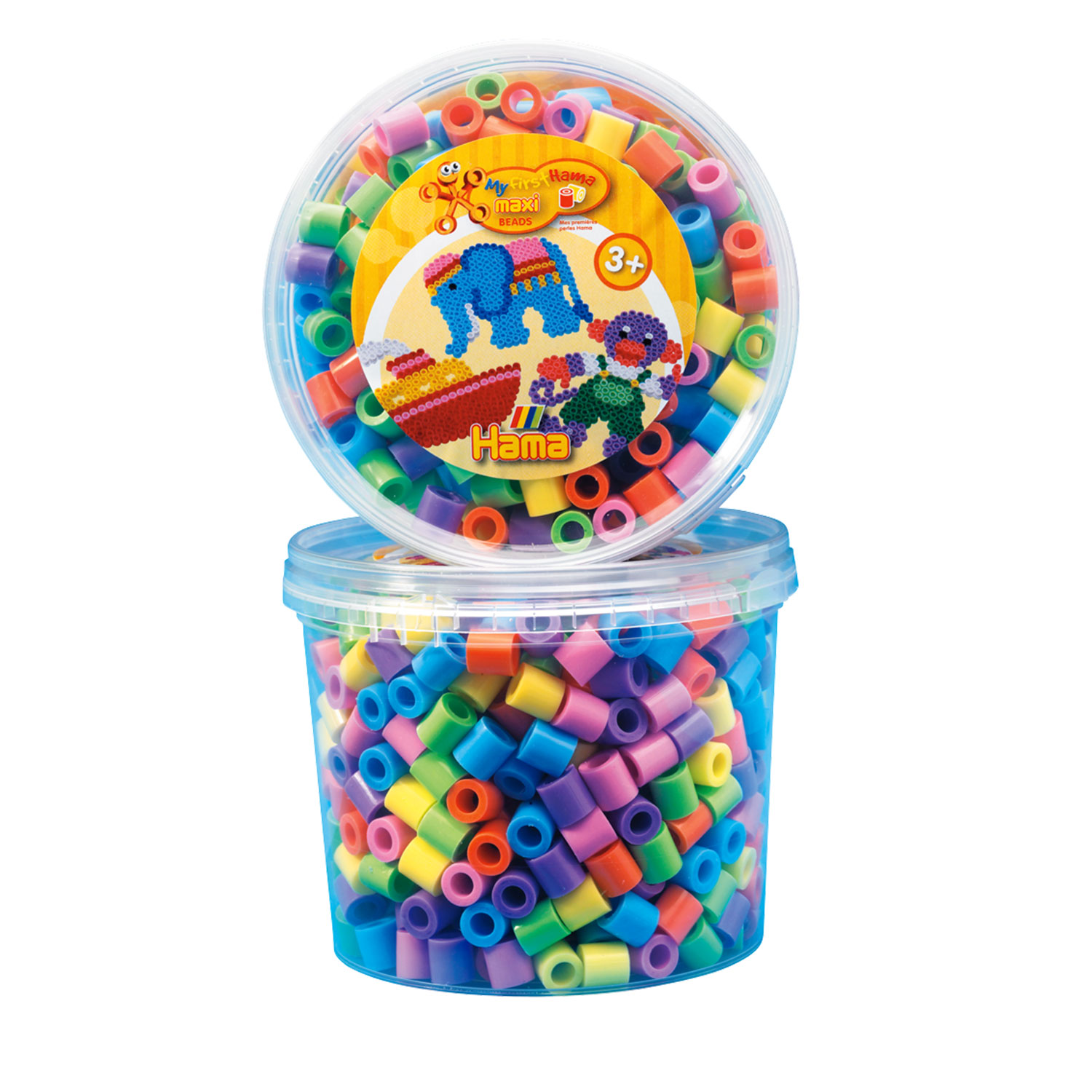 Hama Strijkkralen Maxi in Bak - Pastelmix (050), 600st. Hama Strijkkralen Maxi in Bak - Pastelmix (050), 600st.