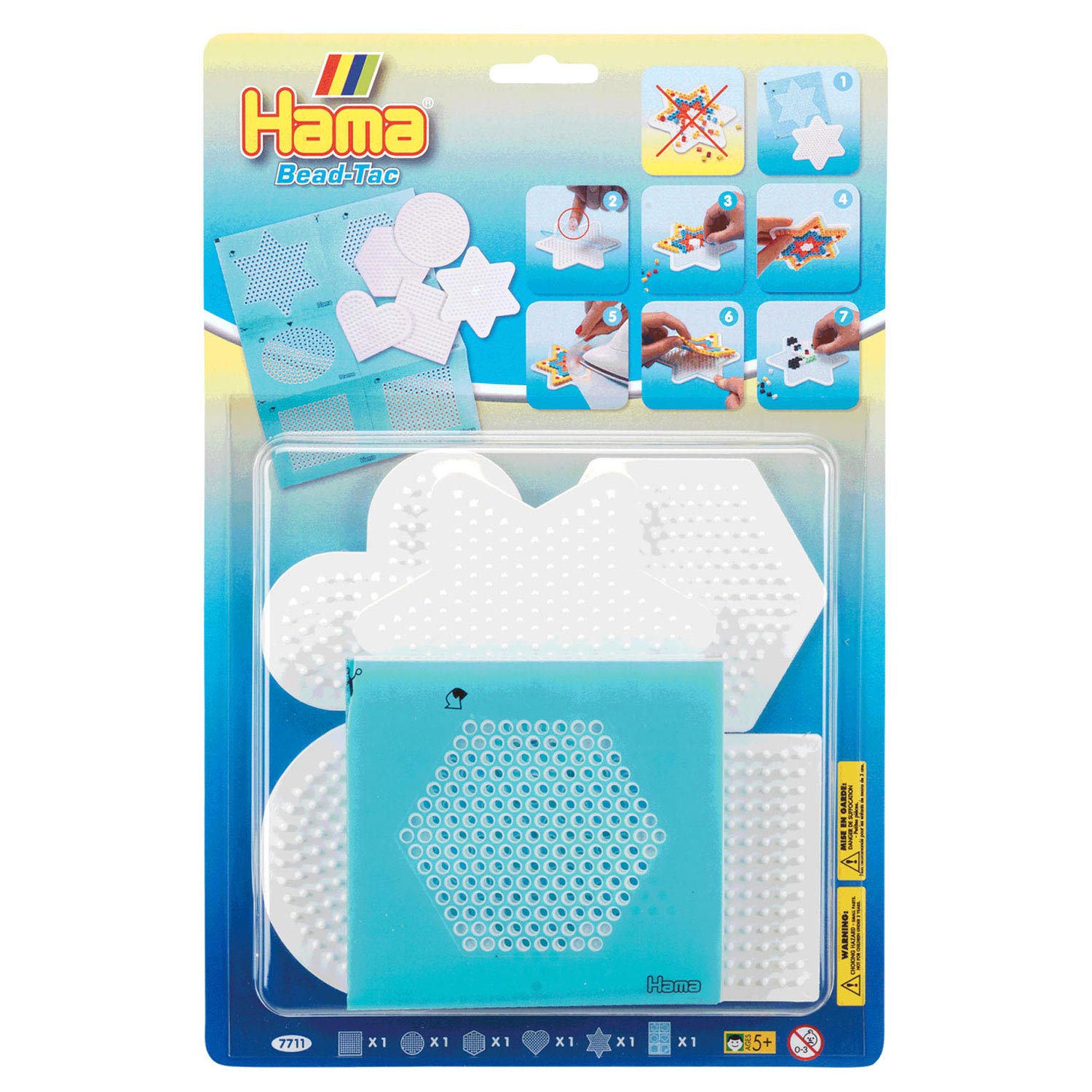 Hama Bead-Tac Strijkkralenbordjes, 5st. Hama Bead-Tac Strijkkralenbordjes, 5st.