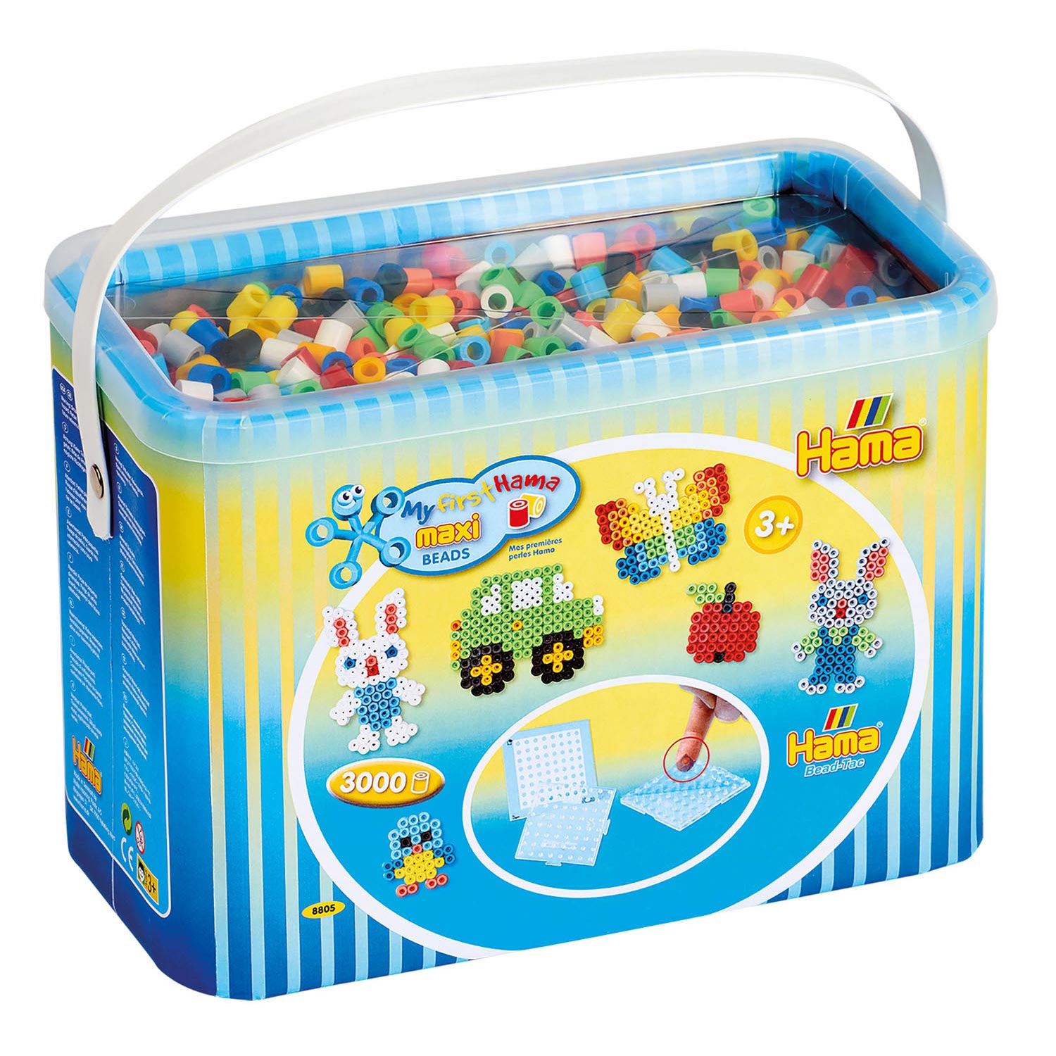 Hama Bead-Tac Strijkkralenset, 3000st. Hama Bead-Tac Strijkkralenset, 3000st.