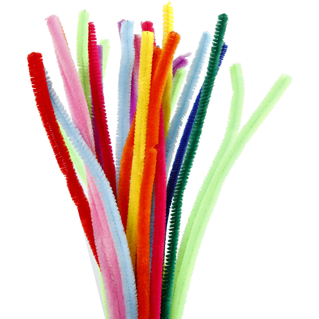 Chenille Draad Kleur 30cm, 200st. Chenille Draad Kleur 30cm, 200st.