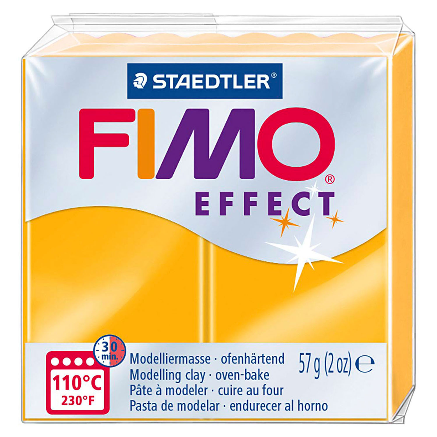 FIMO Effect Boetseerklei Neon Oranje, 57gr